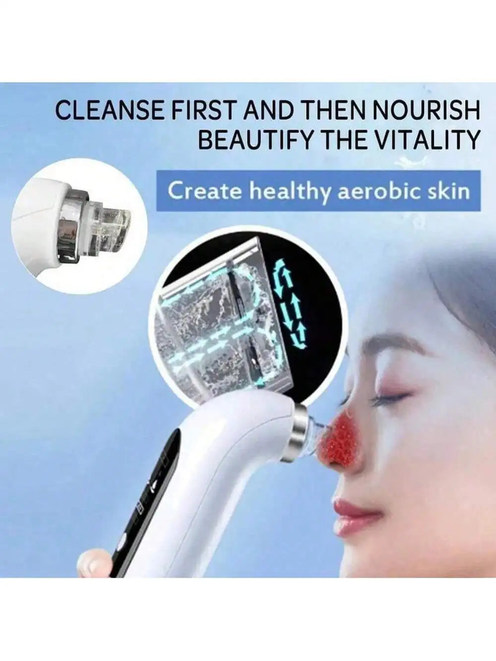 pore vacuum facial cleaner, blackhead remover,