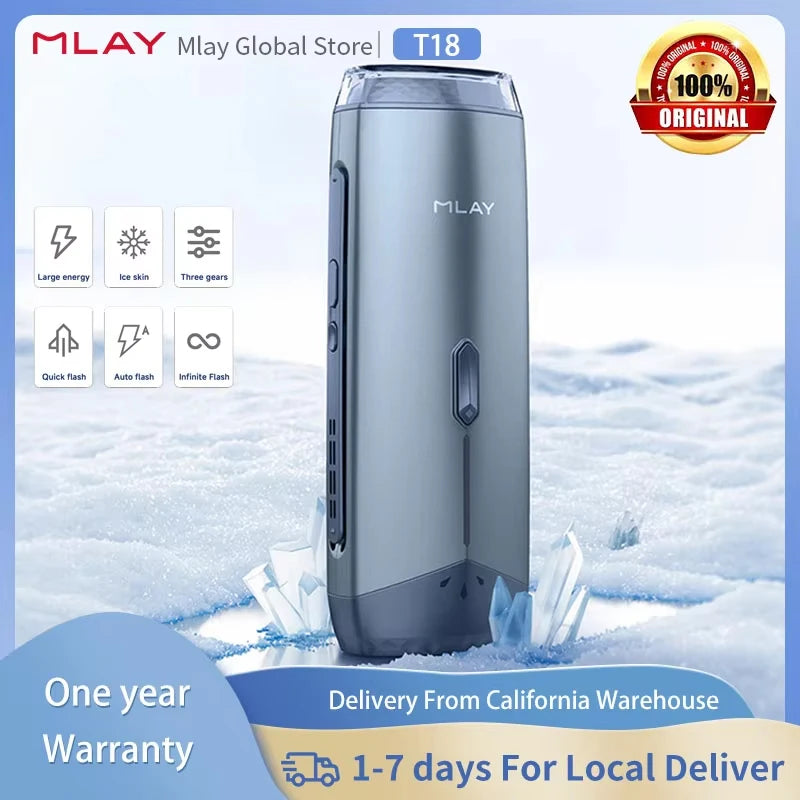 Mlay T18 ICE Cooling Hair Removal Device  IPL Laser For Women Men