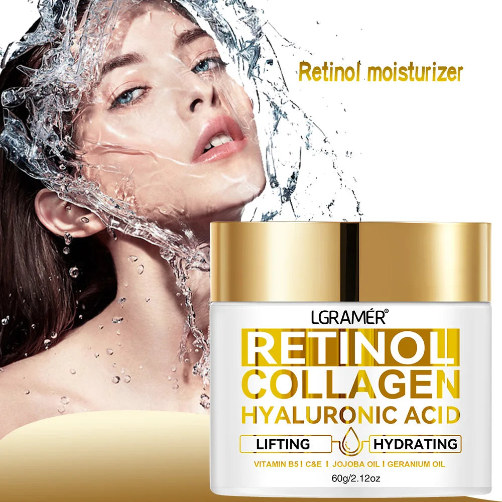 Retinol Face Cream with Hyaluronic Acid Collagen for Women and Men