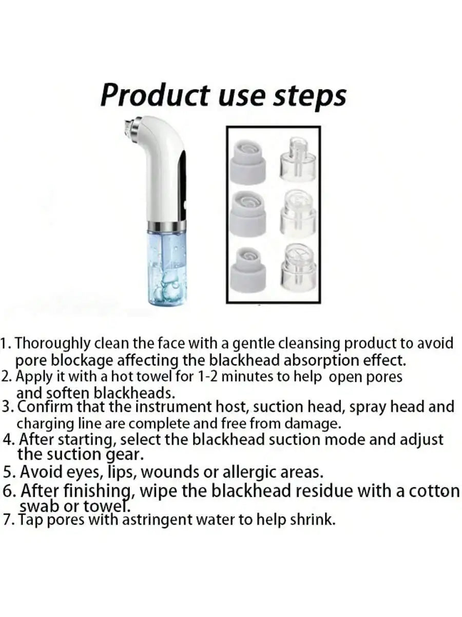 pore vacuum facial cleaner, blackhead remover,