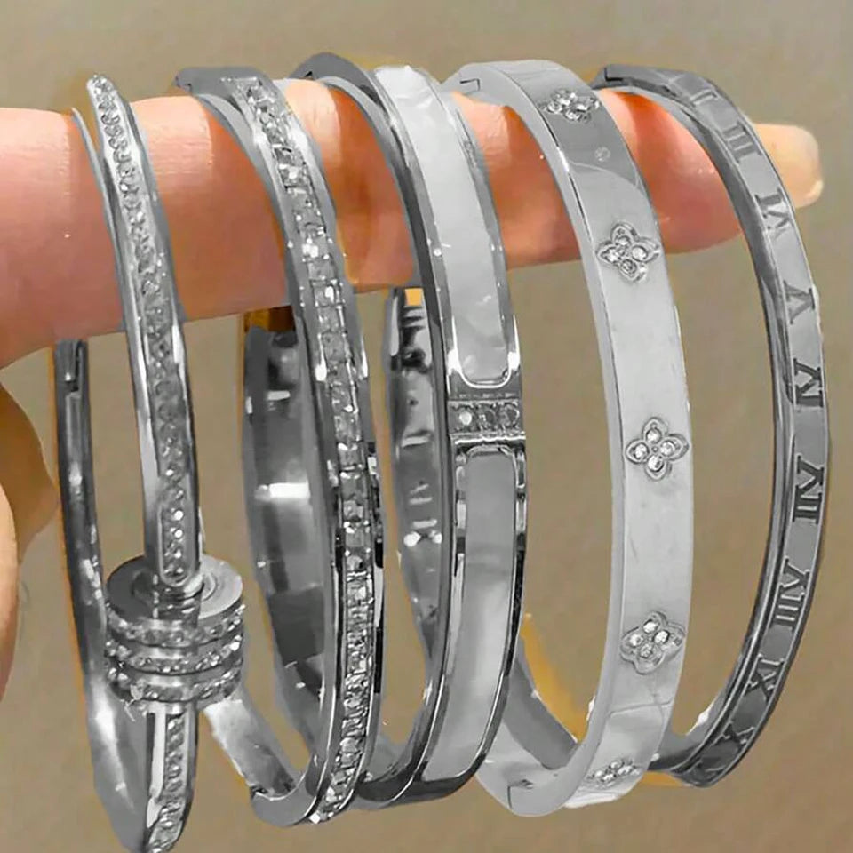 Stainless Steel Bracelet Set